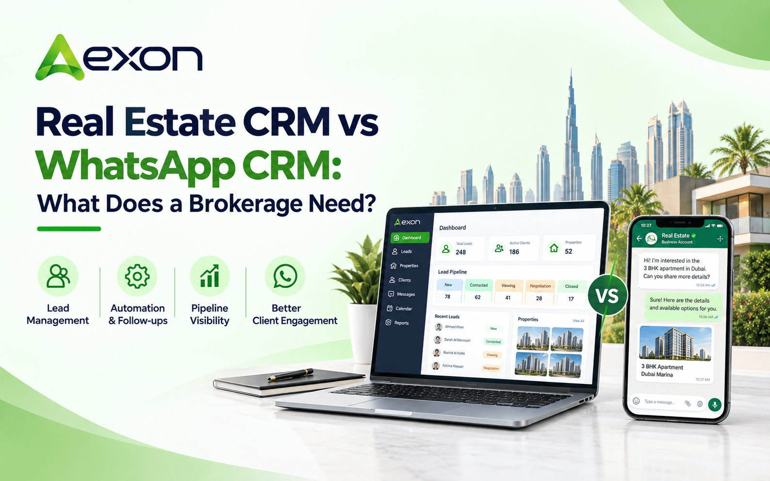 Real Estate CRM vs WhatsApp CRM: What Does a Brokerage Need?